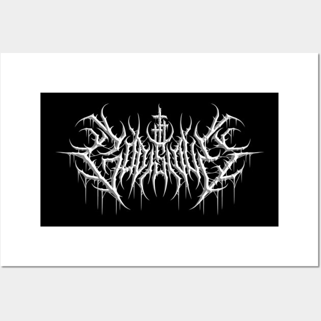 God is Love 3d brutal death metal design Wall Art by Tmontijo